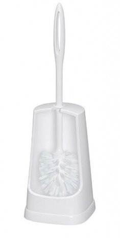 toiletborstel 12 x 40,5 cm wit 2-delig