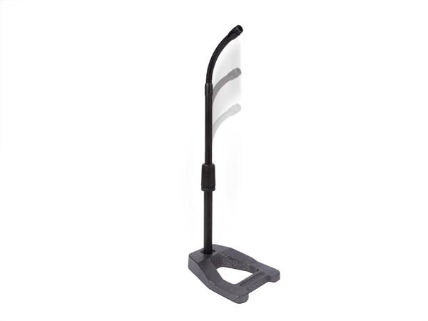 tafelstatief microfoon zwanenhals 19-36 cm zwart