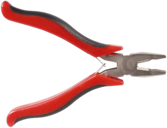 combinatietang VT258 116 mm staal rood/zwart/zilver