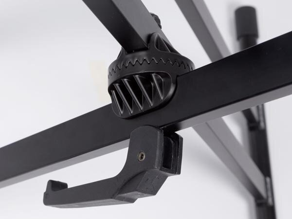 instrumentenstatief Dubbel X-Vormig 17-92 cm staal zwart