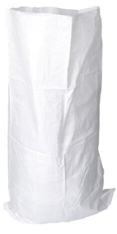 bouwafvalzak 100 liter 105 cm polypropyleen wit 10 stuks