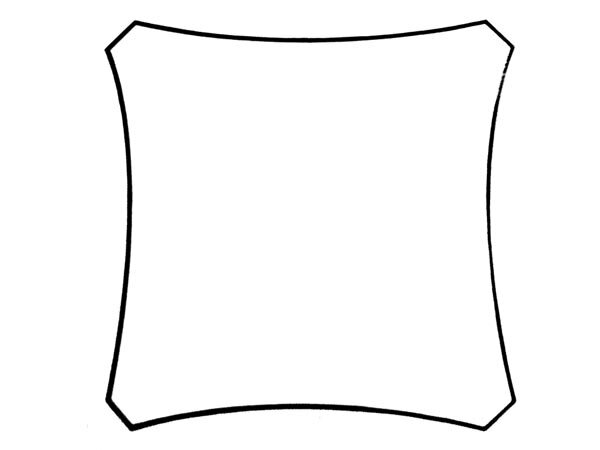 schaduwdoek vierkant 5 x 5 meter polyester beige