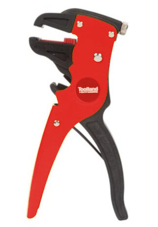 striptang automatisch 20 cm carbon-staal rood/zwart