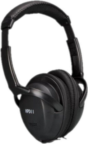 koptelefoon HPD11 3,5 mm-jack kunststof zwart