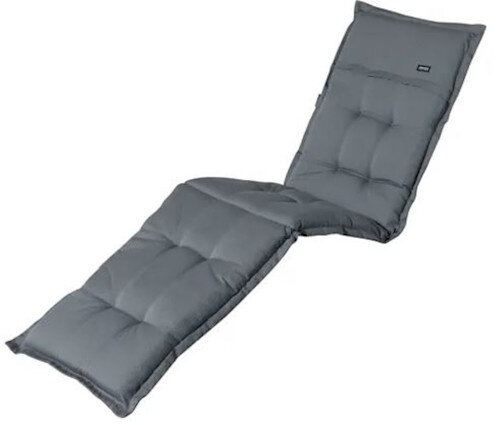 ligbedkussen Rib 200 x 65 cm dralon grijs