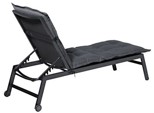 ligbedkussen Rib 200 x 65 cm dralon grijs