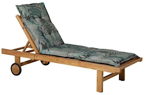 ligbedkussen Scott 200 x 65 cm katoen/polyester grijs