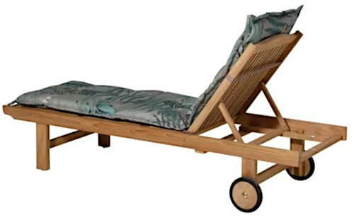 ligbedkussen Scott 200 x 65 cm katoen/polyester grijs