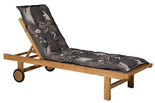 ligbedkussen Sofie 200 x 65 cm katoen/polyester taupe