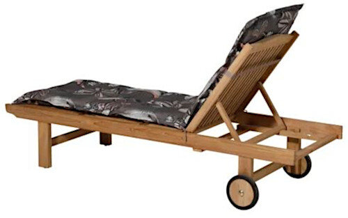 ligbedkussen Sofie 200 x 65 cm katoen/polyester taupe