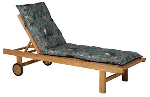 ligbedkussen Floris 200 x 65 cm katoen/polyester grijs