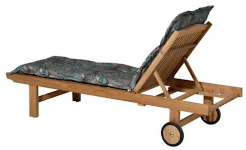 ligbedkussen Floris 200 x 65 cm katoen/polyester grijs