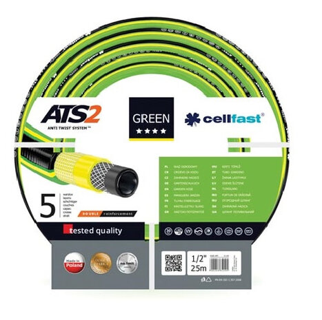 tuinslang ATS2 1/2 inch 25 meter polyester groen