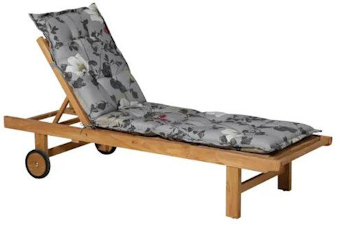 ligbedkussen Zara 200 x 65 cm katoen/polyester grijs