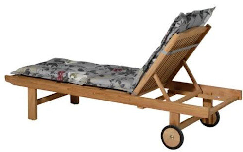 ligbedkussen Zara 200 x 65 cm katoen/polyester grijs