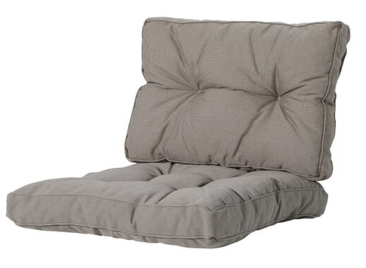rugkussen Florance Rib 43 x 73 cm dralon taupe