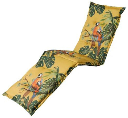 ligbedkussen Riff 200 x 65 cm katoen/polyester geel