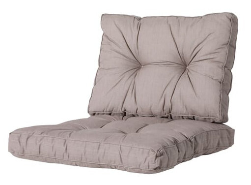 rugkussen Florance Basic 43 x 60 cm polykatoen taupe