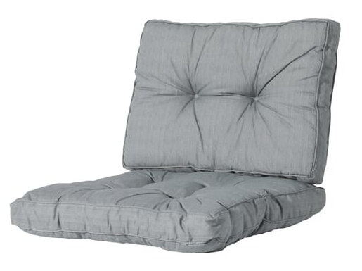 rugkussen Florance Basic 43 x 60 cm polykatoen grijs
