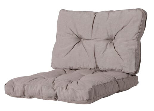 rugkussen Florance Panama 60 cm polykatoen taupe