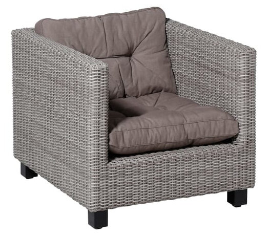 rugkussen Florance Panama 60 cm polykatoen taupe