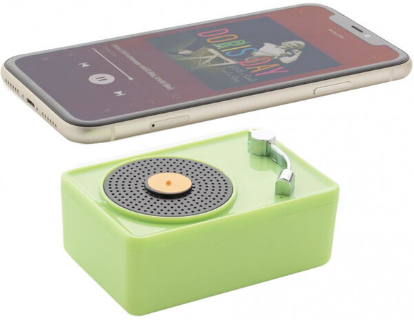 speaker Mini Vintage Bluetooth 7,5 cm 3W groen