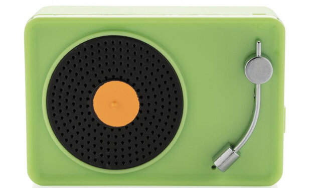 speaker Mini Vintage Bluetooth 7,5 cm 3W groen