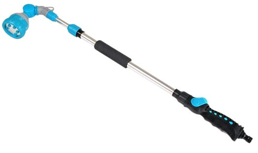 sproeier telescopisch 68-101 cm alu blauw/grijs