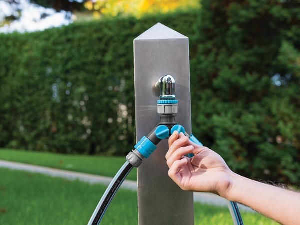 waterverdeler Ideal Line Plus 2-weg blauw/grijs