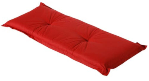 bankkussen Basic 180 x 48 x 7 cm polykatoen rood
