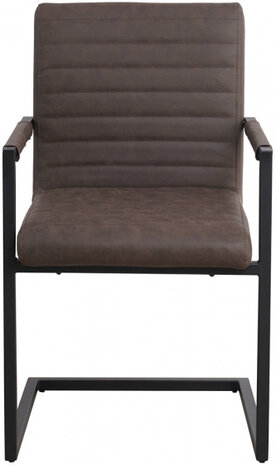 eetkamerstoel Bertus 57 x 54 x 86 cm kunstleer taupe