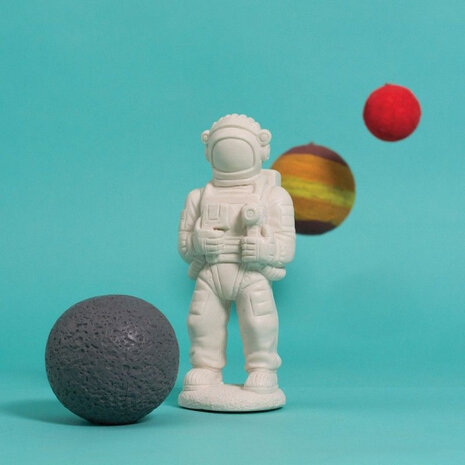 luchtverfrisser aroma diffuser astronaut 14,5 x 31 cm wit