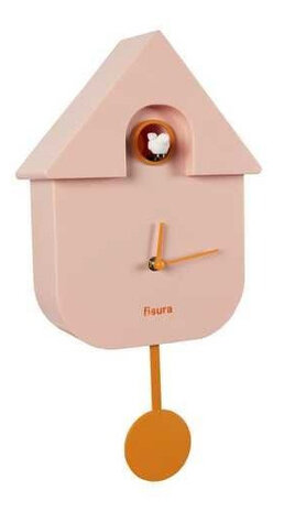 koekoeksklok 21 x 8 x 40 cm ABS roze/oranje