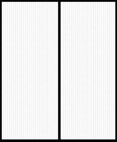 vliegengordijn 184 x 230 cm polyester zwart