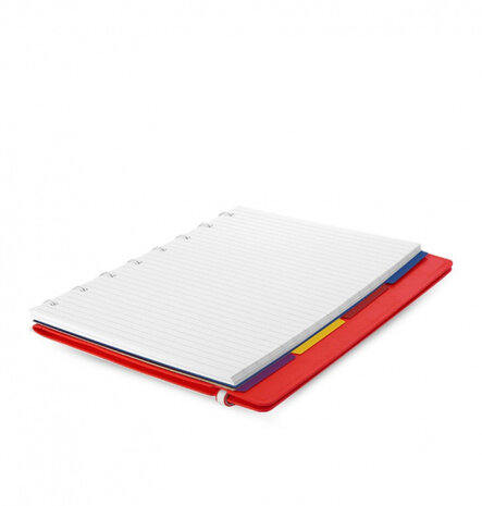 notitieboek Classic A5 papier/kunstleer rood