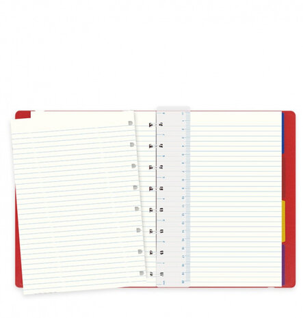 notitieboek Classic A5 papier/kunstleer rood