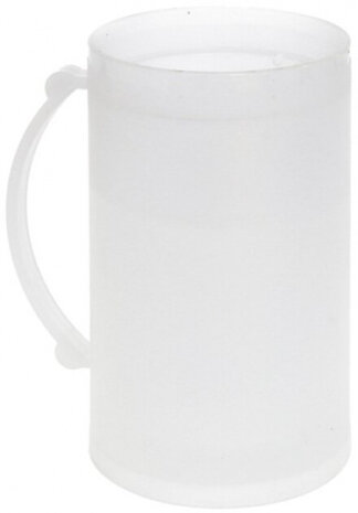 drinkbeker dubbelwandig 450 ml 15 cm transparant