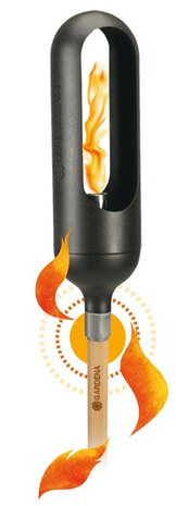 tuinfakkel ClickUp! 36,3 cm staal zwart