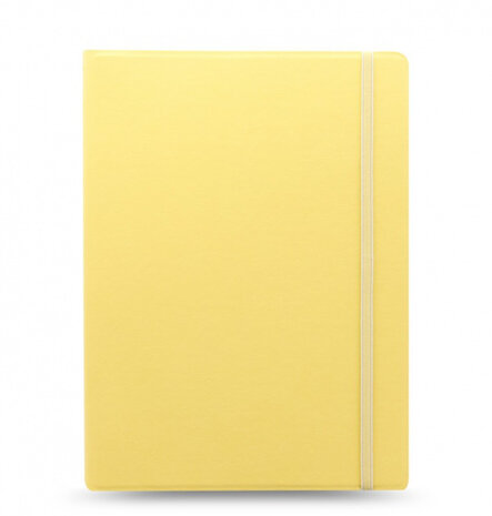 notitieboek Classic Pastel A4 papier/kunstleer geel