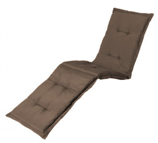 ligbedkussen Panama 200 x 50 cm polykatoen/schuim taupe