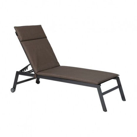 ligbedkussen 190 x 60 x 7 cm katoen taupe