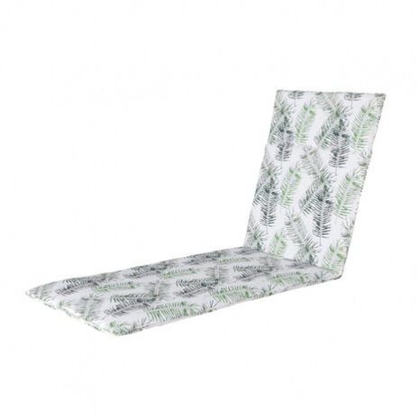 ligbedkussen varens 190 x 60 x 7 cm katoen wit/groen