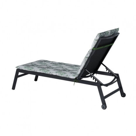 ligbedkussen varens 190 x 60 x 7 cm katoen wit/groen
