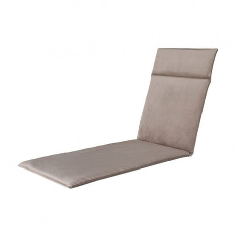 ligbedkussen velvet 190 x 60 x 7 cm katoen taupe