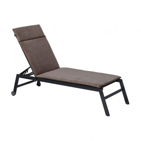 ligbedkussen velvet 190 x 60 x 7 cm katoen taupe