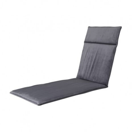 ligbedkussen velvet 190 x 60 x 7 cm katoen grijs