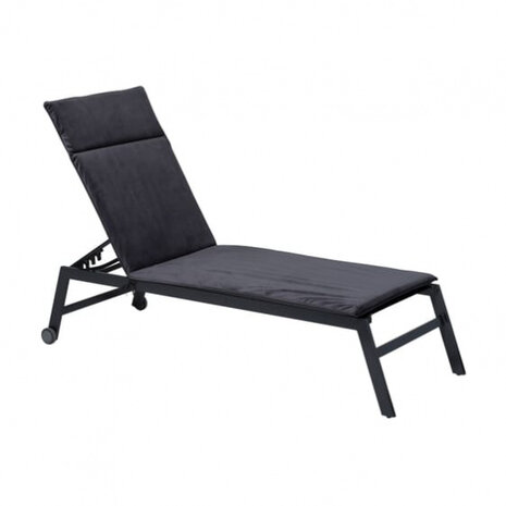 ligbedkussen velvet 190 x 60 x 7 cm katoen grijs