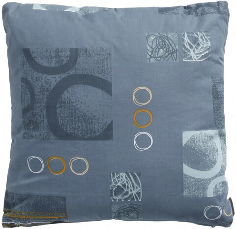 sierkussen Bob 50 x 50 cm polykatoen blauw