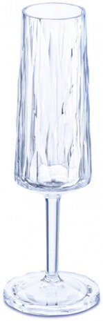 champagneglas Club No. 5 polycarbonaat 100 ml blauw