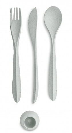 bestekset Tulip 22,5 cm thermoplast grijs 4-delig